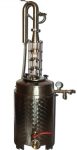 Pálinkafőző 50 L-es, egyutas, aromatornyos, LUX üveg toronnyal Pálinkafőző 50 L-es, egyutas, aromatornyos, LUX üveg toronnyal